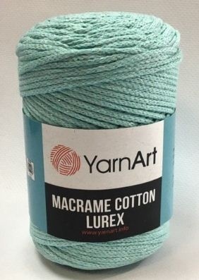 Macrame Cotton Lurex (75% хлопок, 13% полиэстер, 12% металлик полиэстер) - 205м / 250г (УПАКОВКА 4 МОТКА) фото 16