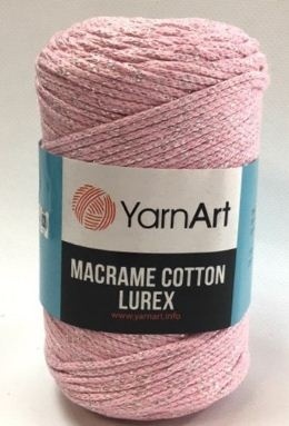 Macrame Cotton Lurex (75% хлопок, 13% полиэстер, 12% металлик полиэстер) - 205м / 250г (УПАКОВКА 4 МОТКА) фото 13