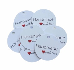 Картонная бирка "Hand Made"