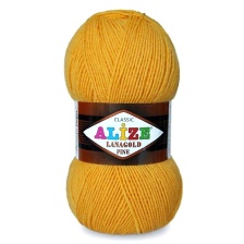 Lanagold Fine (49% шерсть, 51% акрил) - 390м / 100г