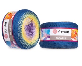 Flowers (55% хлопок, 45% полиакрил) 1000м / 250г