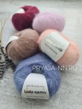 Пряжа Lana Gatto SILK MOHAIR (75% кидмохер, 25% шелк) - 212м / 25г