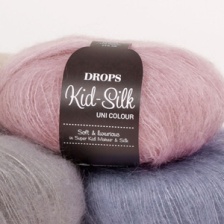 Пряжа Drops Kid Silk (75% мохер, 25% шелк) 210м / 25г