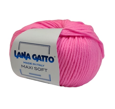 Пряжа Lana Gatto MAXI SOFT (100% меринос экстрафайн) - 90м / 50г фото 45