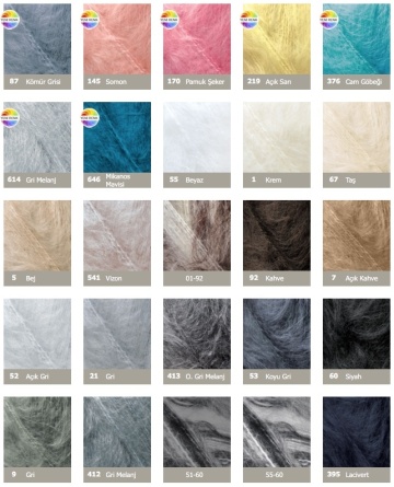Mohair Classic (25% мохер, 24% шерсть, 51% акрил) - 200м / 100г фото 45