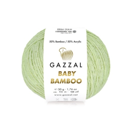 Baby Bamboo (50% бамбук, 50% акрил) - 115м / 50г (цена за упаковку 10 мотков) фото 4