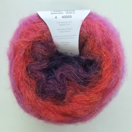 Poema Alpaca (50% альпака файн, 25% бэби-альпака, 15% шерсть Mulesing Free, 10% нейлон) - 400м / 100г фото 5