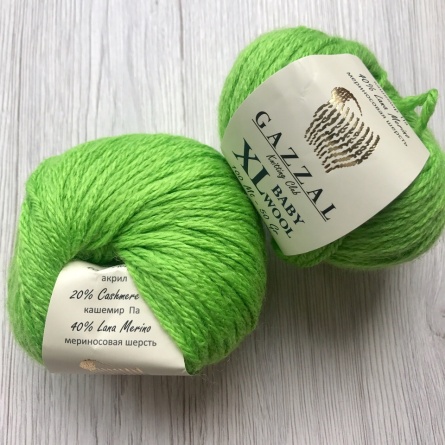 Baby Wool XL (40% мериносовая шерсть, 20% ПА Кашемир, 40% полиакрил) - 100м / 50г фото 35