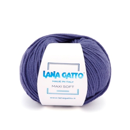 Пряжа Lana Gatto MAXI SOFT (100% меринос экстрафайн) - 90м / 50г фото 2