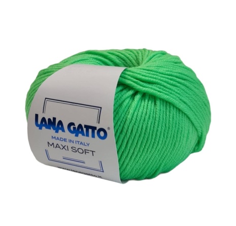 Пряжа Lana Gatto MAXI SOFT (100% меринос экстрафайн) - 90м / 50г фото 42