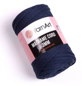 Macrame Cord 3mm (60% хлопок, 40% вискоза и полиэстер) - 85м / 250г (УПАКОВКА 4 МОТКА) фото 11