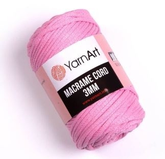 Macrame Cord 3mm (60% хлопок, 40% вискоза и полиэстер) - 85м / 250г (УПАКОВКА 4 МОТКА) фото 8