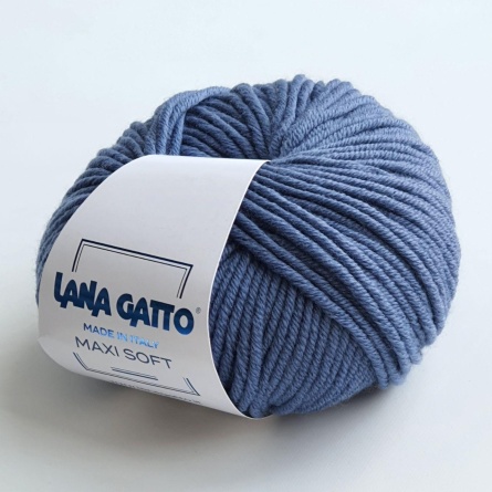 Пряжа Lana Gatto MAXI SOFT (100% меринос экстрафайн) - 90м / 50г фото 32