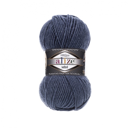 SUPERLANA MIDI (25% шерсть, 75% акрил) - 170м / 100г (цена указана за упаковку 5 мотков) фото 12