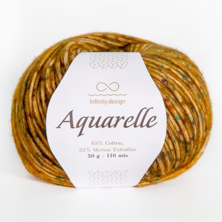 AQUARELLE PRINT (65% хлопок 35% мериносовая шерсть) - 110м /50г фото 2