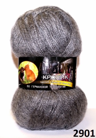 Ангора Кролик (40%-кролик 60%-акрил) - 500м / 100г фото 18