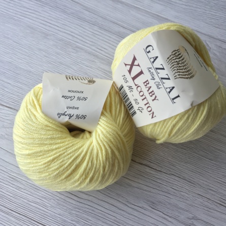 Baby Cotton XL (50% хлопок, 50% полиакрил) - 105м / 50г фото 38