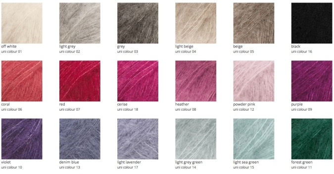 Пряжа Drops Brushed Alpaca Silk (77% альпака, 23% шелк) 140м / 25г фото 21