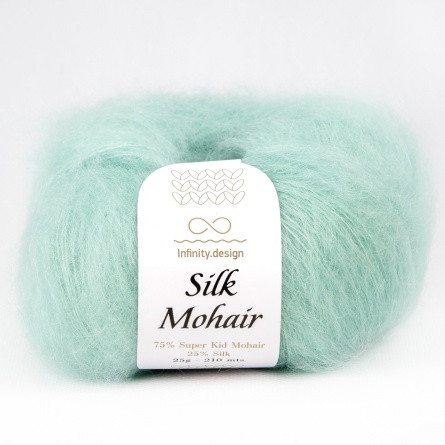 SILK MOHAIR  (75% супер кид мохер 25% шелк) - 210м / 25г фото 25