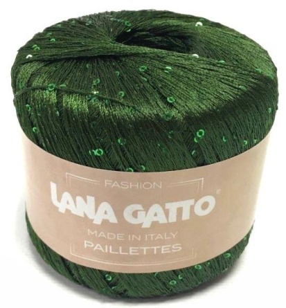 Пряжа Lana Gatto PAILLETTES (100% полиэстер) - 195м / 25г фото 11