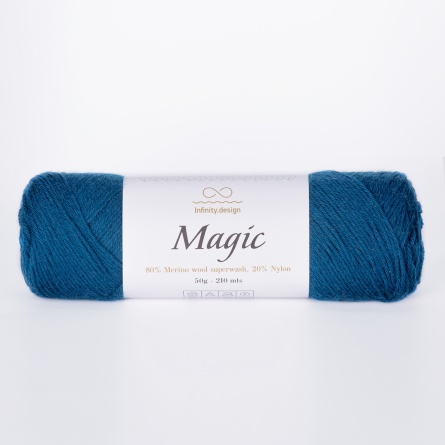 MAGIC (80% мериносовая шерсть superwash, 20% нейлон) - 210м / 50г фото 2