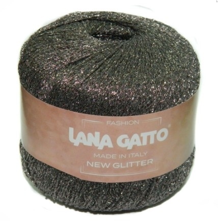 Пряжа Lana Gatto NEW GLITTER (51% полиэстер, 49% нейлон) - 300м / 25г фото 5