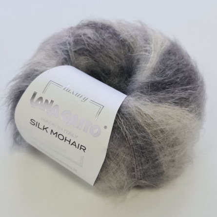 Пряжа Lana Gatto SILK MOHAIR Printed (75% кидмохер 25% шелк) - 212м / 25г фото 4