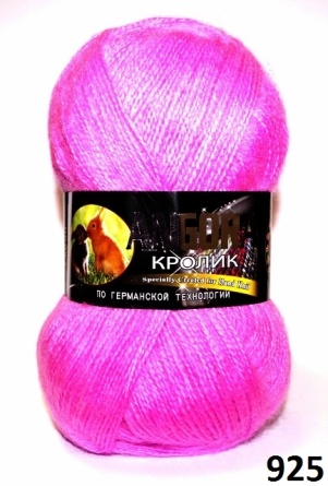 Ангора Кролик (40%-кролик 60%-акрил) - 500м / 100г фото 8