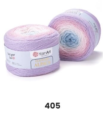 Flowers Alpaca (20% альпака, 80% акрил) - 940м / 250г (цена указана за 2 мотка) фото 3