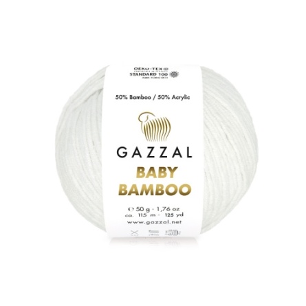 Baby Bamboo (50% бамбук, 50% акрил) - 115м / 50г (цена за упаковку 10 мотков) фото 9