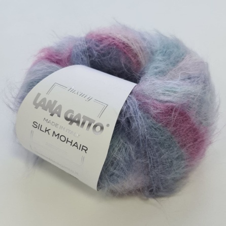Пряжа Lana Gatto SILK MOHAIR Printed (75% кидмохер 25% шелк) - 212м / 25г фото 5