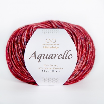 AQUARELLE PRINT (65% хлопок 35% мериносовая шерсть) - 110м /50г фото 4