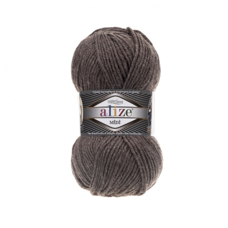 SUPERLANA MIDI (25% шерсть, 75% акрил) - 170м / 100г (цена указана за упаковку 5 мотков) фото 16