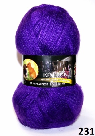 Ангора Кролик (40%-кролик 60%-акрил) - 500м / 100г фото 28