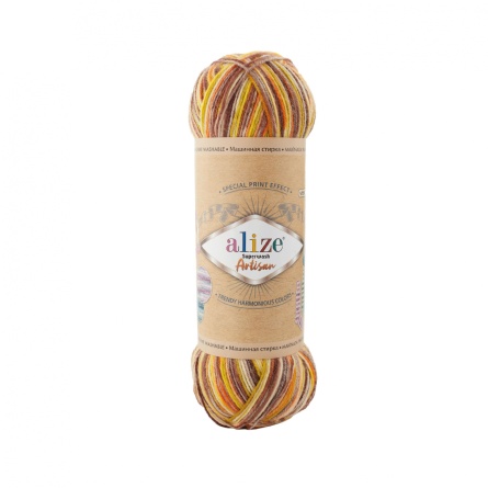 Superwash Artisan (75% SuperWash Шерсть, 25% Полиамид) - 420м / 100г фото 7