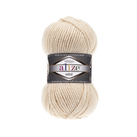 SUPERLANA MIDI (25% шерсть, 75% акрил) - 170м / 100г (цена указана за упаковку 5 мотков) фото 17