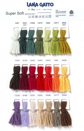 Пряжа Lana Gatto SUPER SOFT (100% экстрафайн мериносовая шерсть) - 125м / 50г фото 4