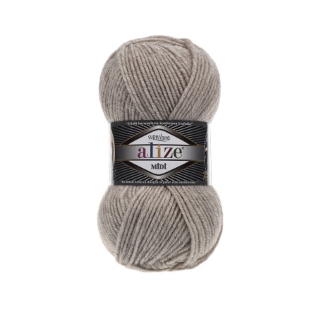 SUPERLANA MIDI (25% шерсть, 75% акрил) - 170м / 100г (цена указана за упаковку 5 мотков) фото 11