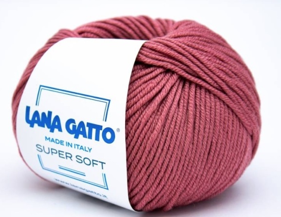 Пряжа Lana Gatto SUPER SOFT (100% экстрафайн мериносовая шерсть) - 125м / 50г фото 14