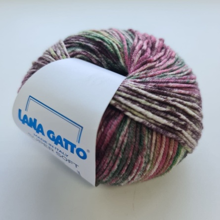 Пряжа Lana Gatto SUPER SOFT Printed (100% мериносовая шерсть) - 125м / 50г фото 3