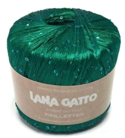 Пряжа Lana Gatto PAILLETTES (100% полиэстер) - 195м / 25г фото 10