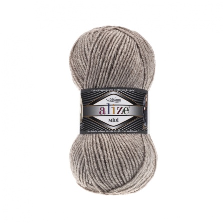 SUPERLANA MIDI (25% шерсть, 75% акрил) - 170м / 100г (цена указана за упаковку 5 мотков) фото 13