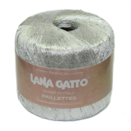 Пряжа Lana Gatto PAILLETTES (100% полиэстер) - 195м / 25г фото 3