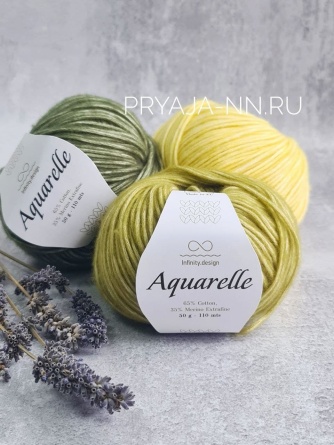 AQUARELLE (65% хлопок 35% мериносовая шерсть) - 110м /50г фото 1