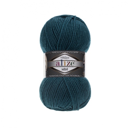 SUPERLANA MIDI (25% шерсть, 75% акрил) - 170м / 100г (цена указана за упаковку 5 мотков) фото 15