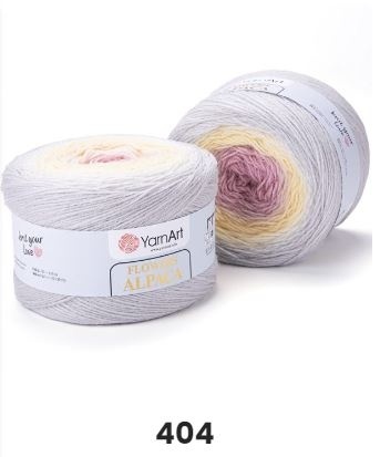 Flowers Alpaca (20% альпака, 80% акрил) - 940м / 250г (цена указана за 2 мотка) фото 2