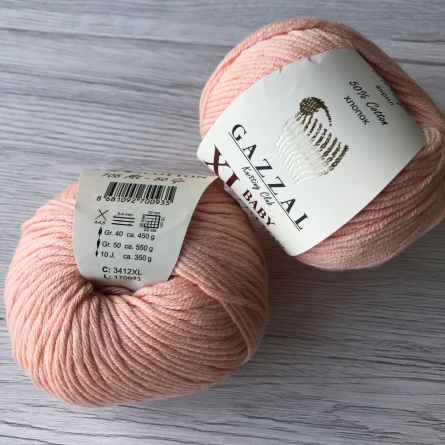 Baby Cotton XL (50% хлопок, 50% полиакрил) - 105м / 50г фото 40