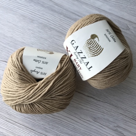 Baby Cotton XL (50% хлопок, 50% полиакрил) - 105м / 50г фото 33