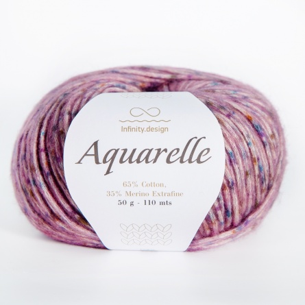 AQUARELLE PRINT (65% хлопок 35% мериносовая шерсть) - 110м /50г фото 5