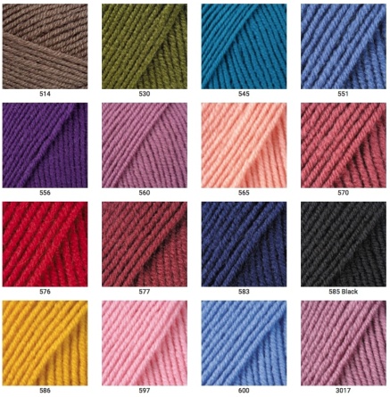 MERINO DE LUX 50 (50% шерсть, 50% акрил) - 280м / 100г фото 50